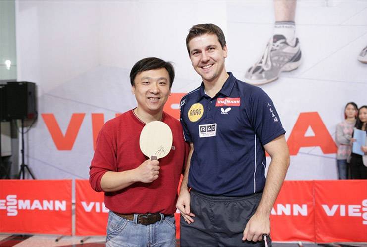 Timo Boll im German Centre Shanghai